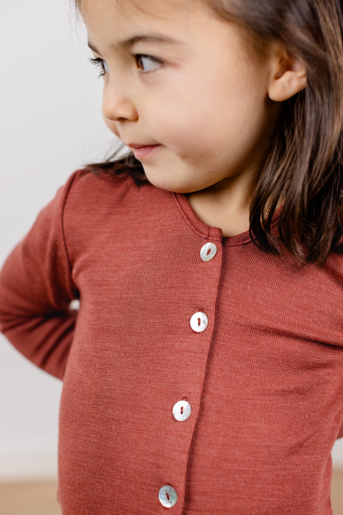 Engel Natur - Wol/Zijde Kinder Vestje - Koper