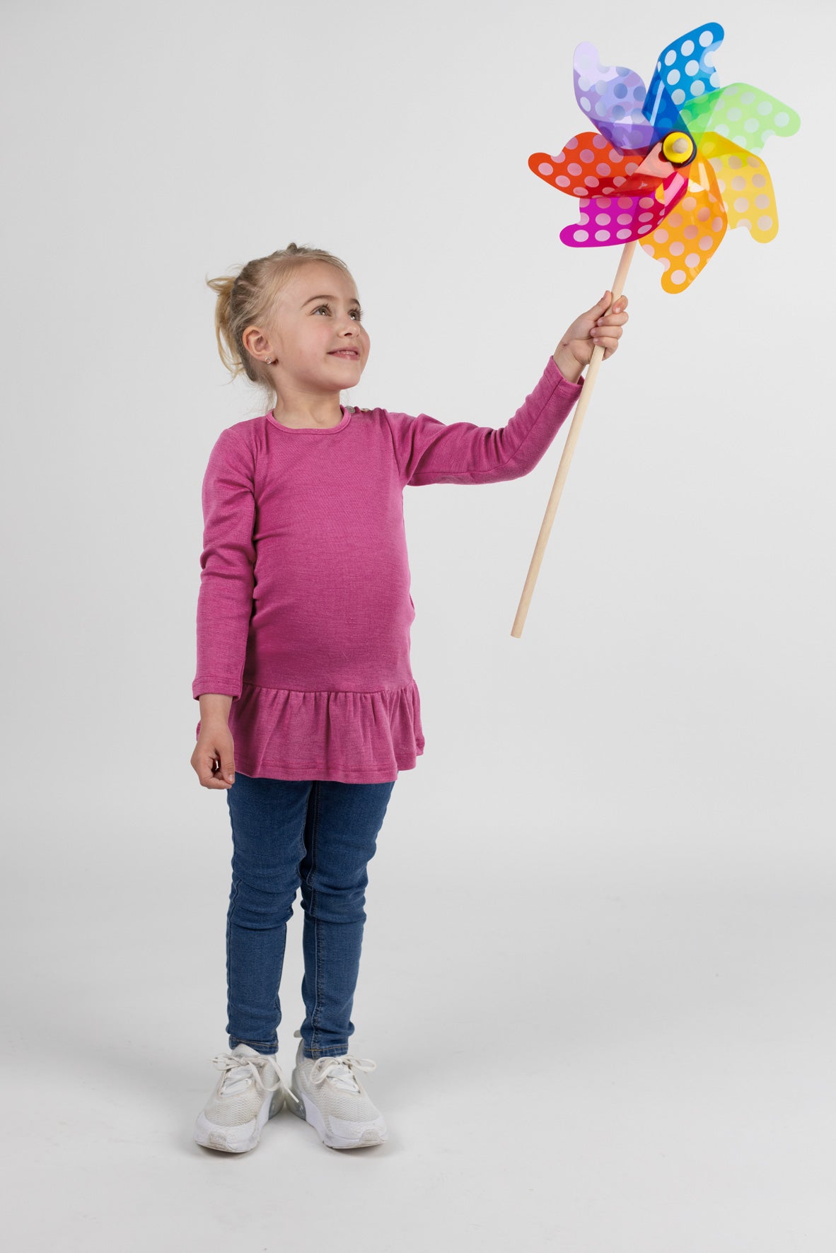Engel Natur - Wol/Zijde Baby Tunika - Framboos
