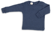 Engel Natur - Wol/Zijde Baby Shirt Lange Mouw - Marine