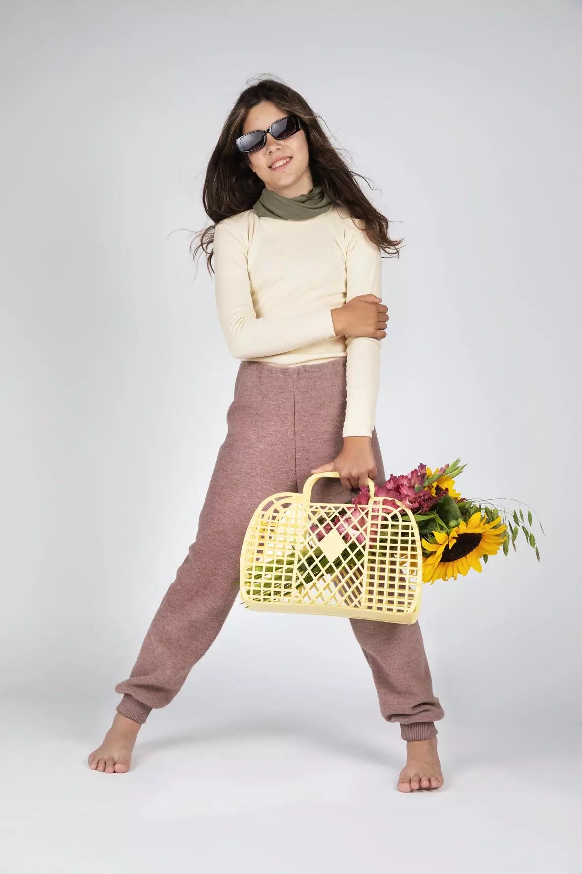 Engel Natur - sjaal van wol/zijde - olijf