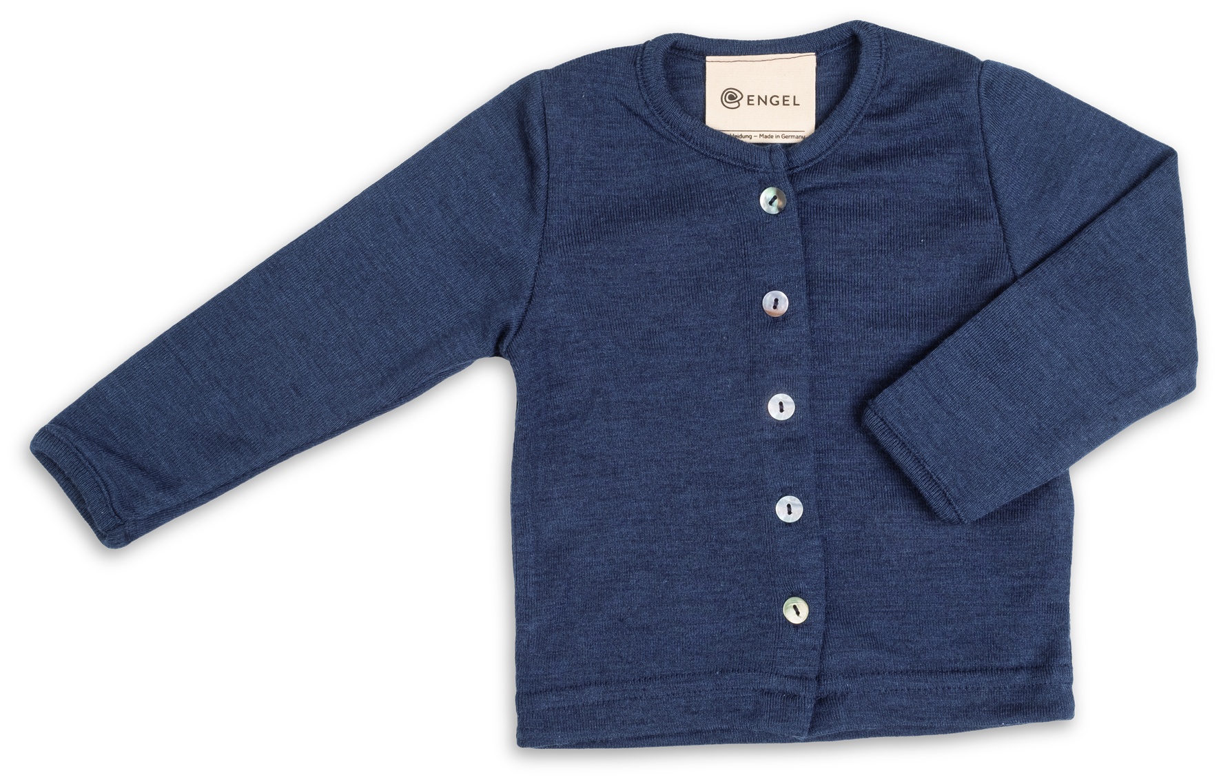 Engel Natur - Wol/Zijde Baby Vestje - Marine