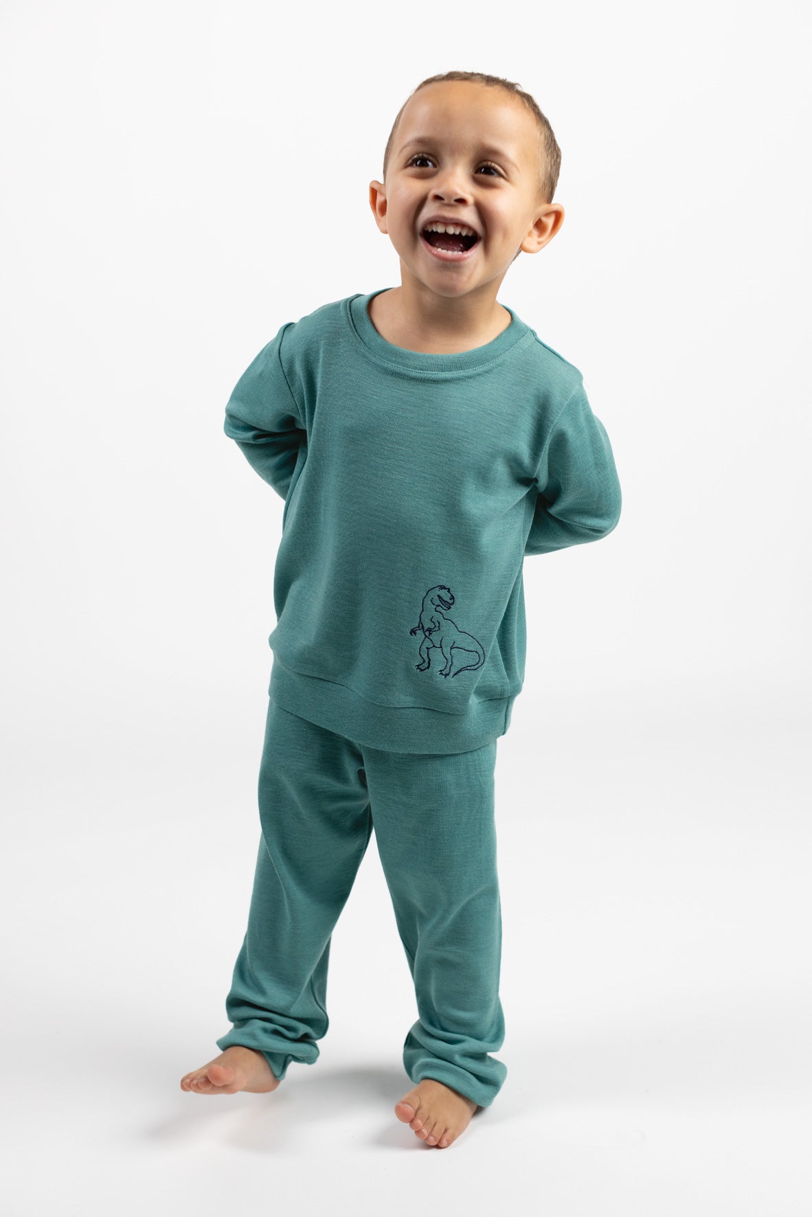 Engel Natur - Wol/Zijde Vrijetijds- en Pyjamabroekje - IJsvogelblauw