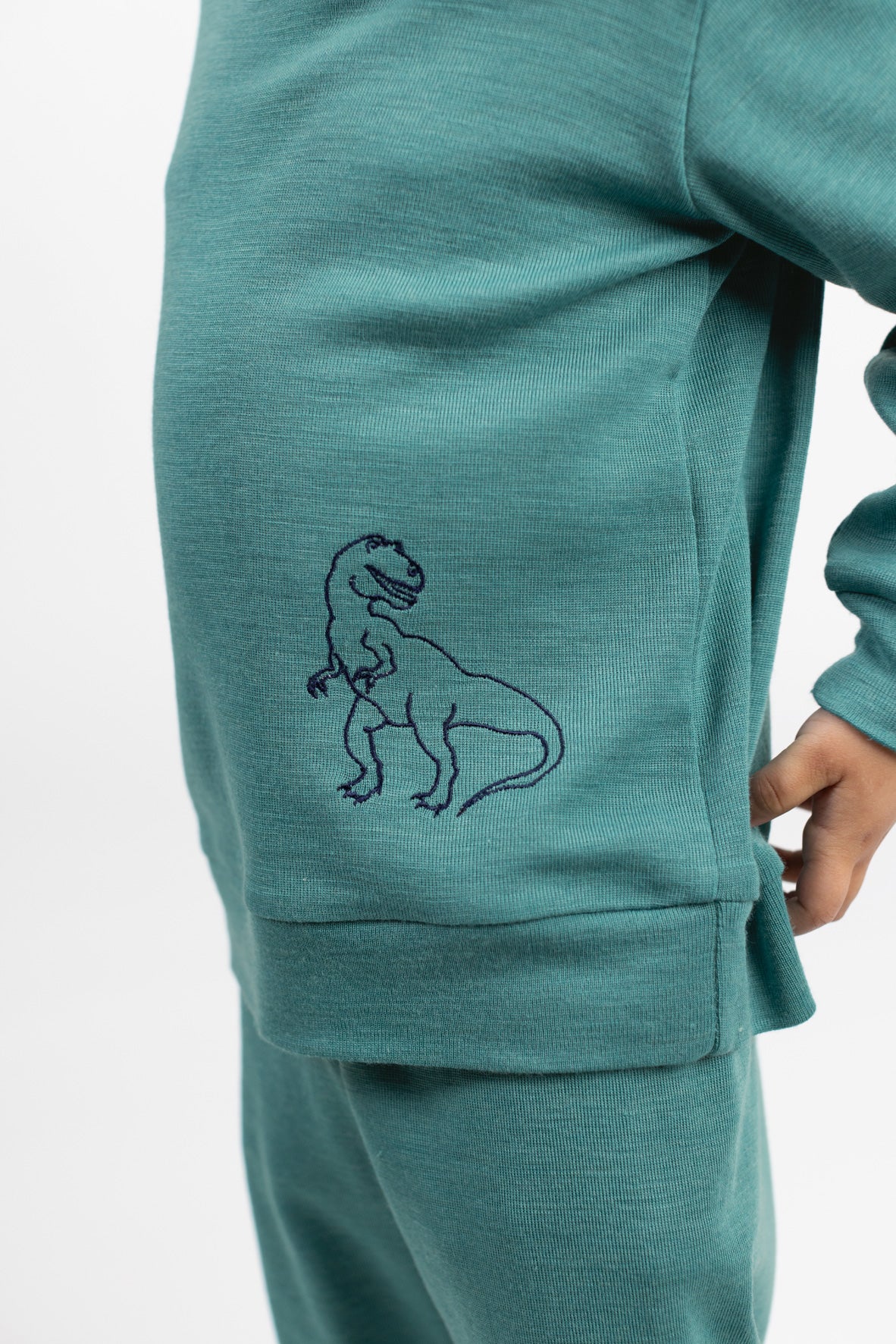 Engel Natur - Wol/Zijde Vrijetijds- en Pyjamashirt - IJsvogelblauw
