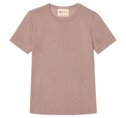 Engel Natur - Wol/Zijde Kinder Shirt Korte Mouw - Oudroze