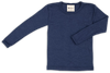 Engel-Natur - wol/zijde kindershirt lange mouw marine (maat 92-176)