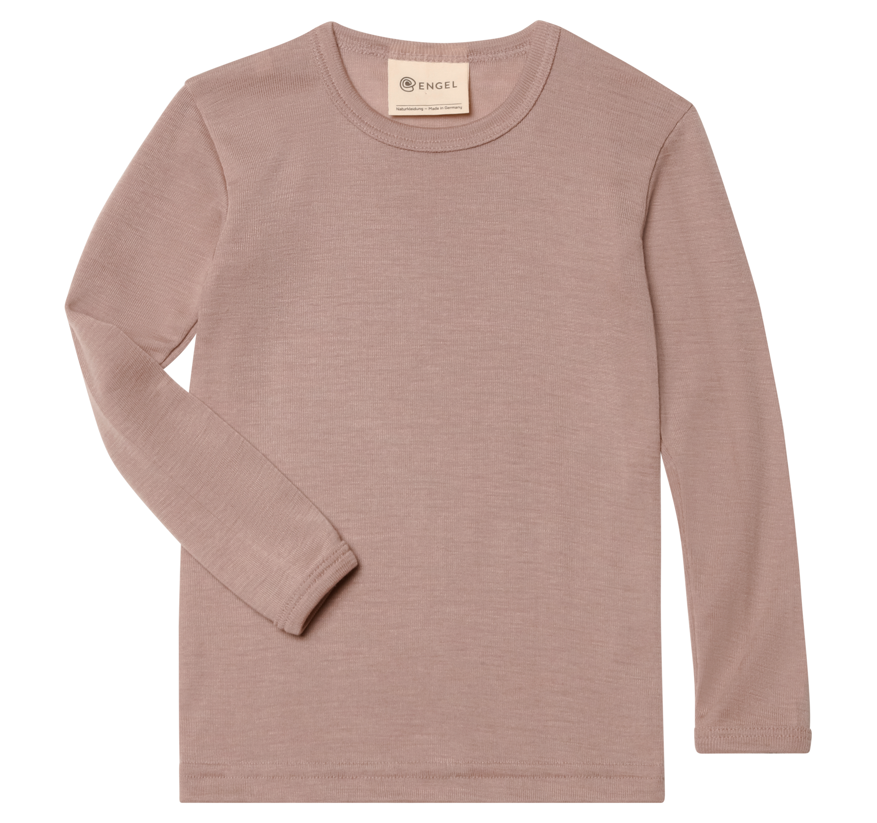 Engel Natur - Wol/Zijde Kinder Shirt Lange Mouw - Oudroze
