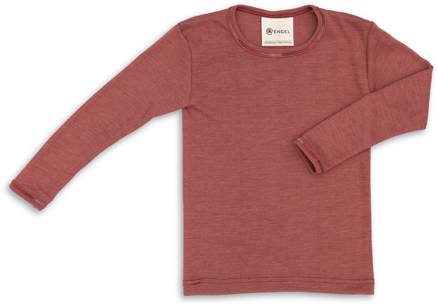 Engel Natur - Wol/Zijde Kinder Shirt Lange Mouw - Koper