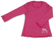 Engel Natur - Wol/Zijde Vrijetijds- en Pyjamashirt - Framboos