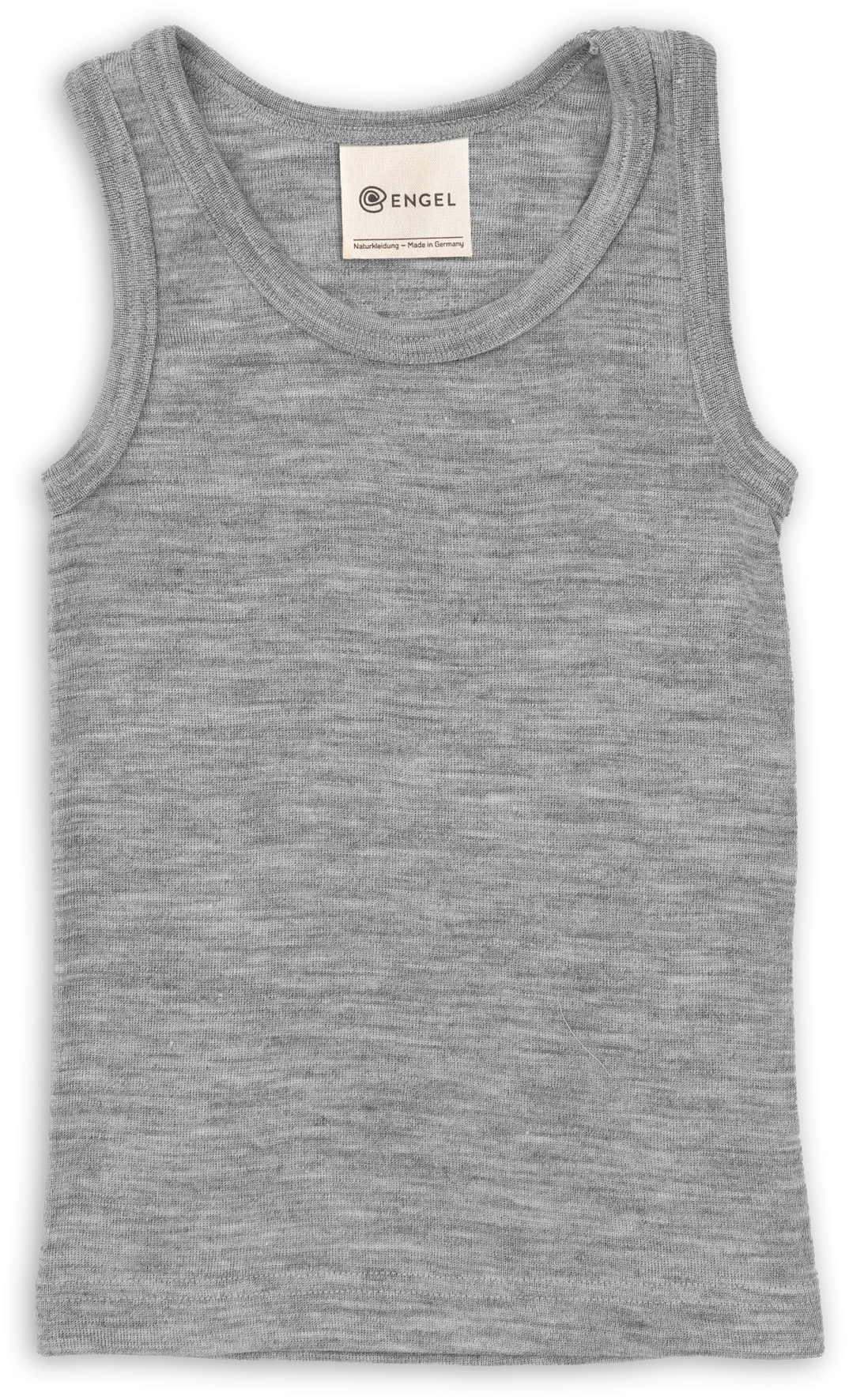 Engel-Natur - wol/zijde kinderhemd grijs (maat 92-176)
