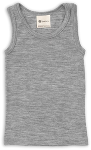 Engel-Natur - wol/zijde kinderhemd grijs (maat 92-176)