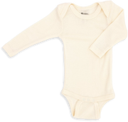 Engel Natur - wol/zijde lange mouw romper - Naturel