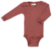 Engel Natur - wol/zijde lange mouw romper - Koper