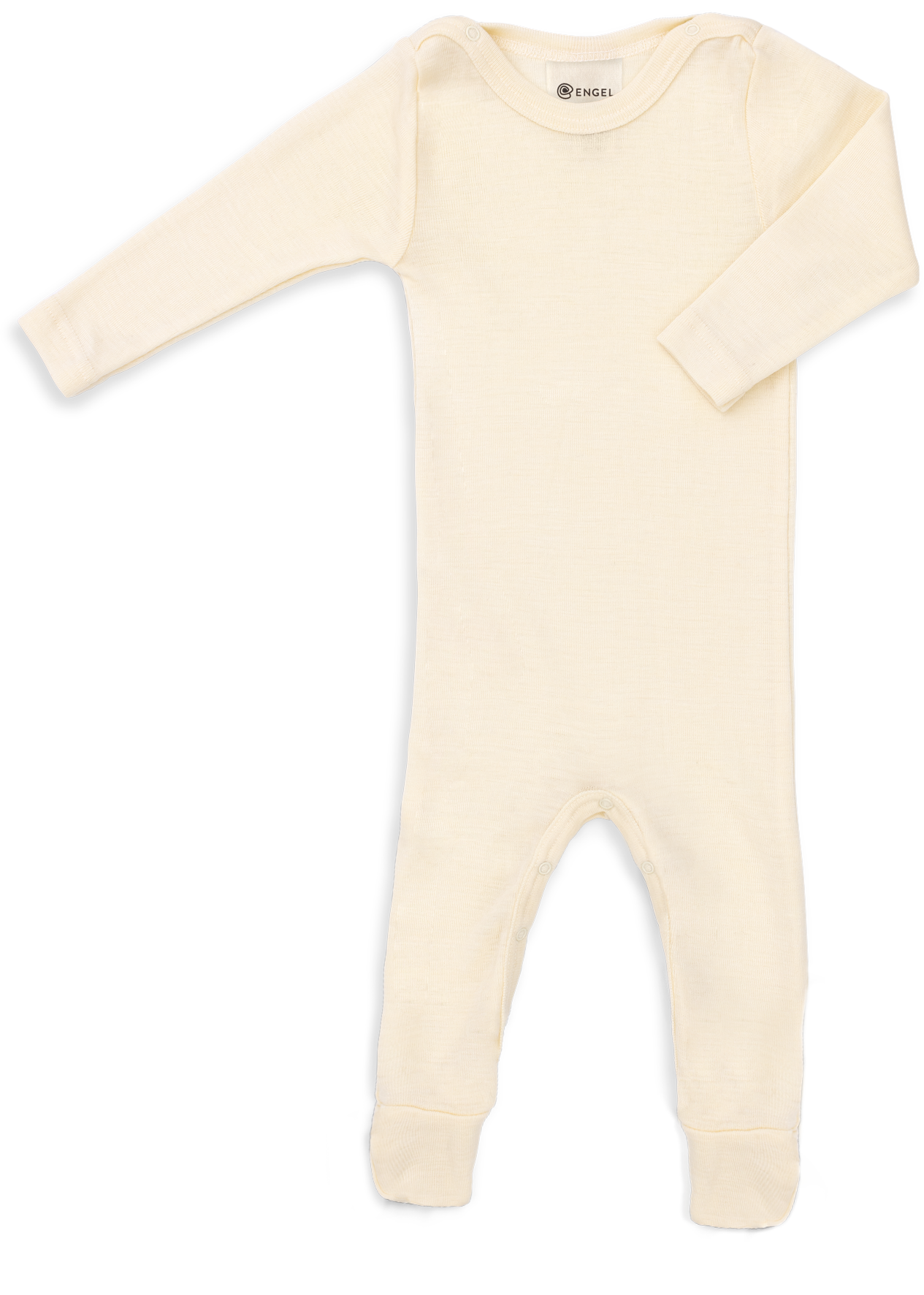Engel Natur - Wol/Zijde Baby Slaapoverall - Naturel
