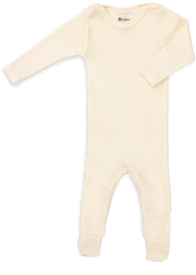 Engel Natur - Wol/Zijde Baby Slaapoverall - Naturel