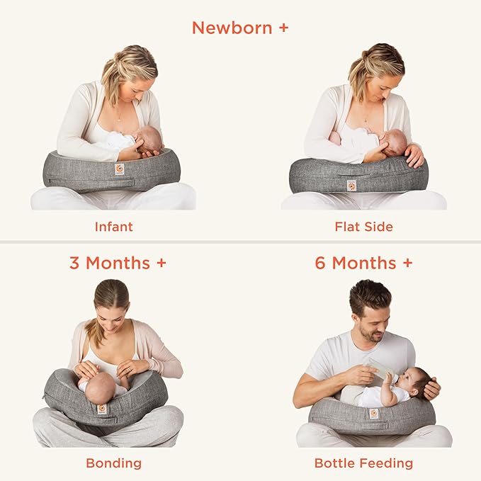 Ergobaby - Ergonomisch borstvoedingskussen - Moonlight Grey
