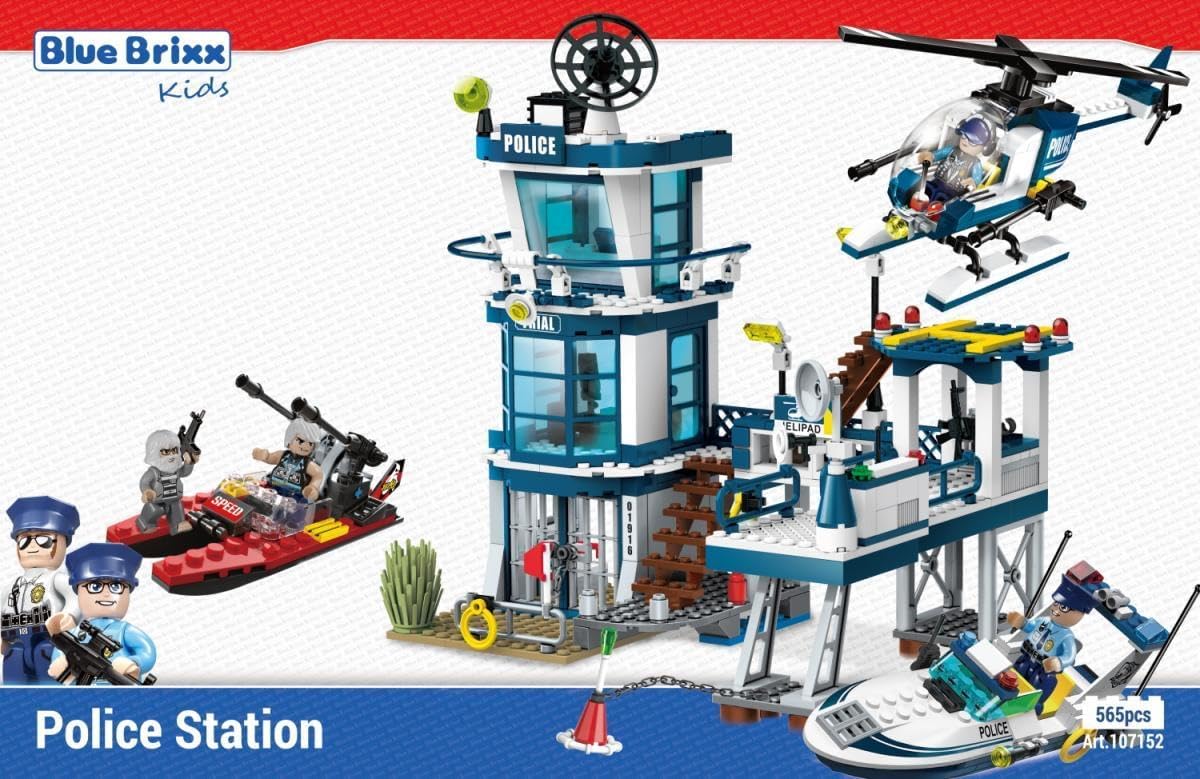 BlueBrixx - Politiebureau (565 bouwstenen) 6+ jaar - bouwset