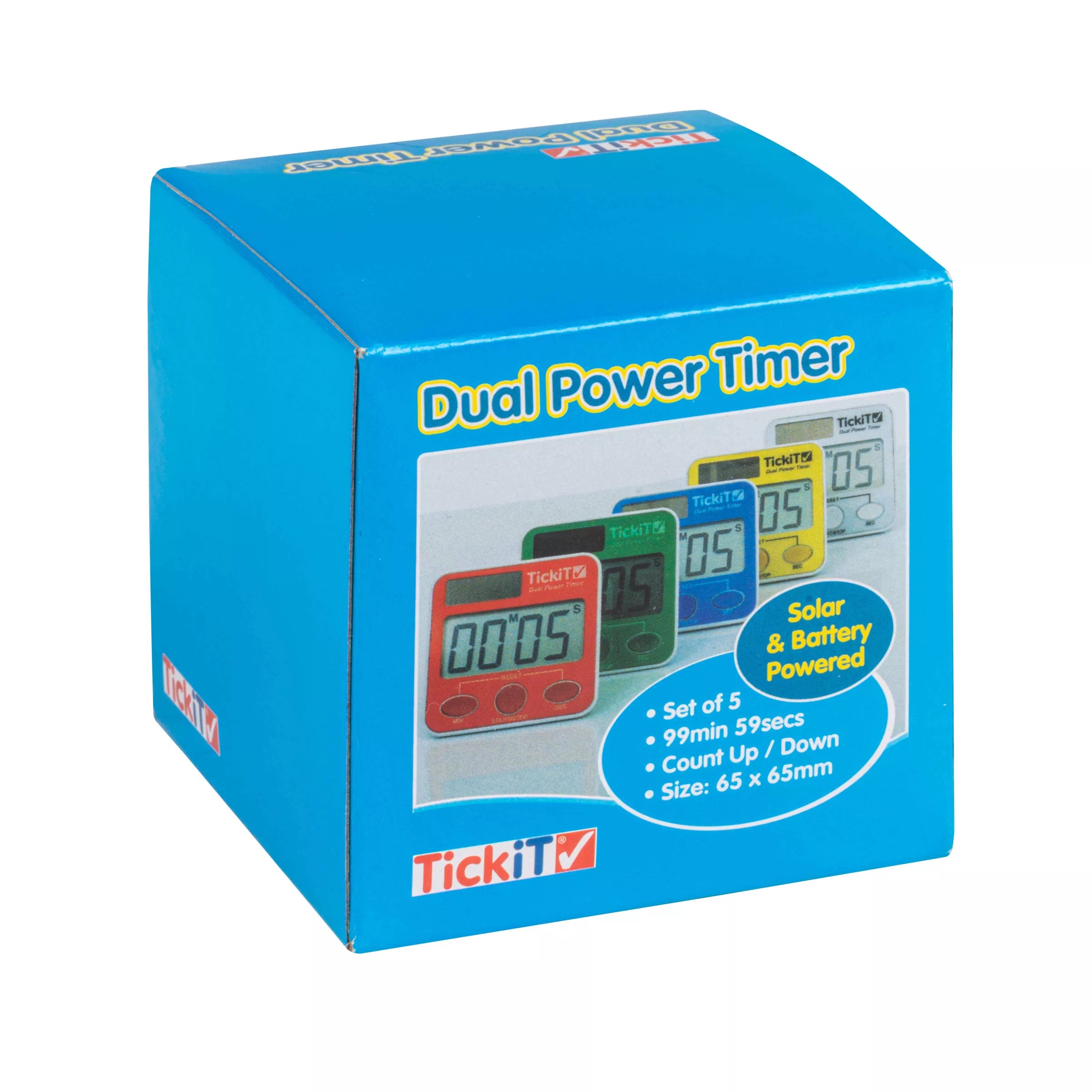 TickiT - Digitale Dual Power Timers (5 stuks)