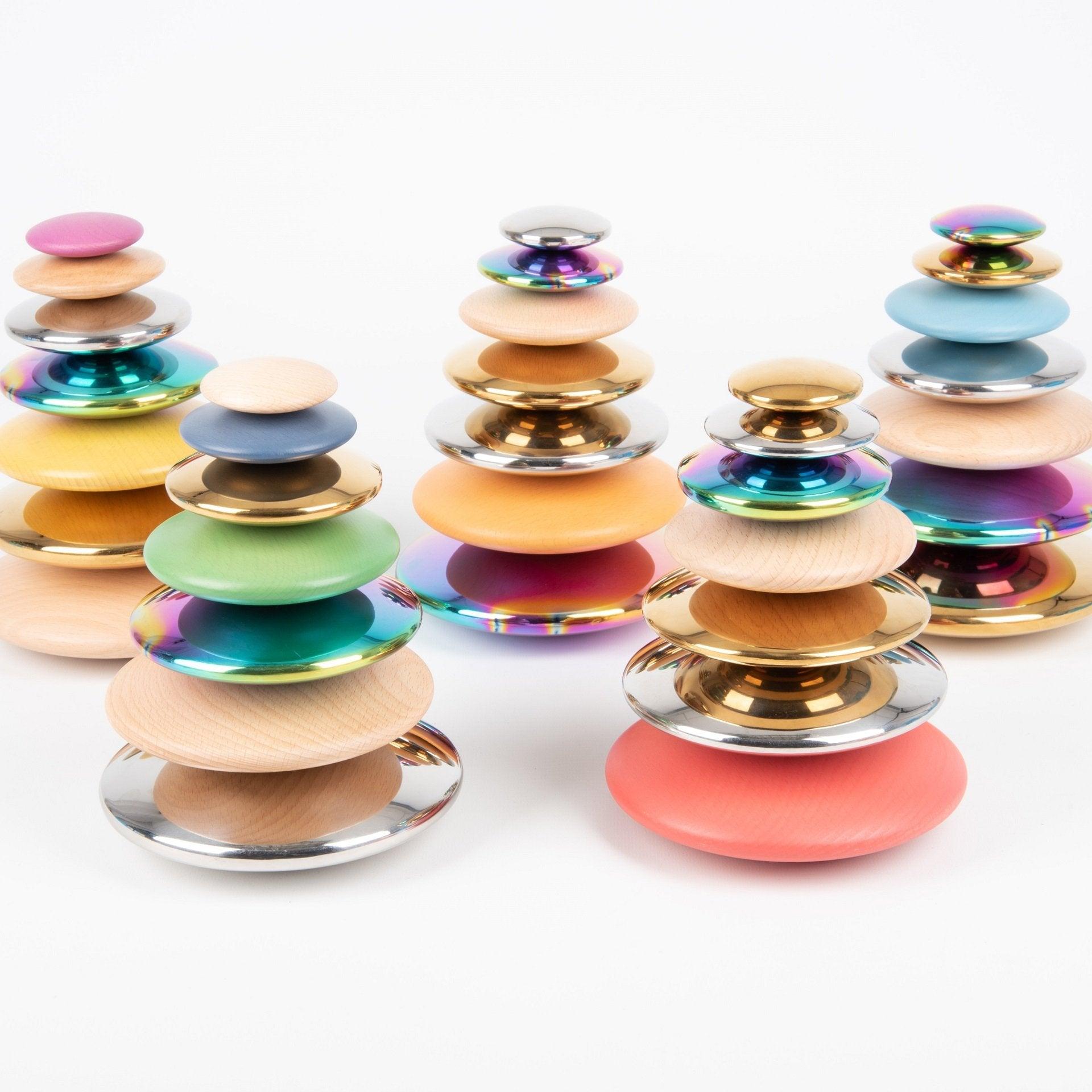 TickiT - Regenboog Houten Knopen