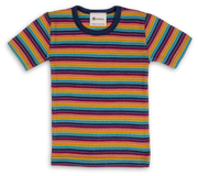 Engel Natur - Wol/Zijde Kinder Shirt Korte Mouw - Multicolour