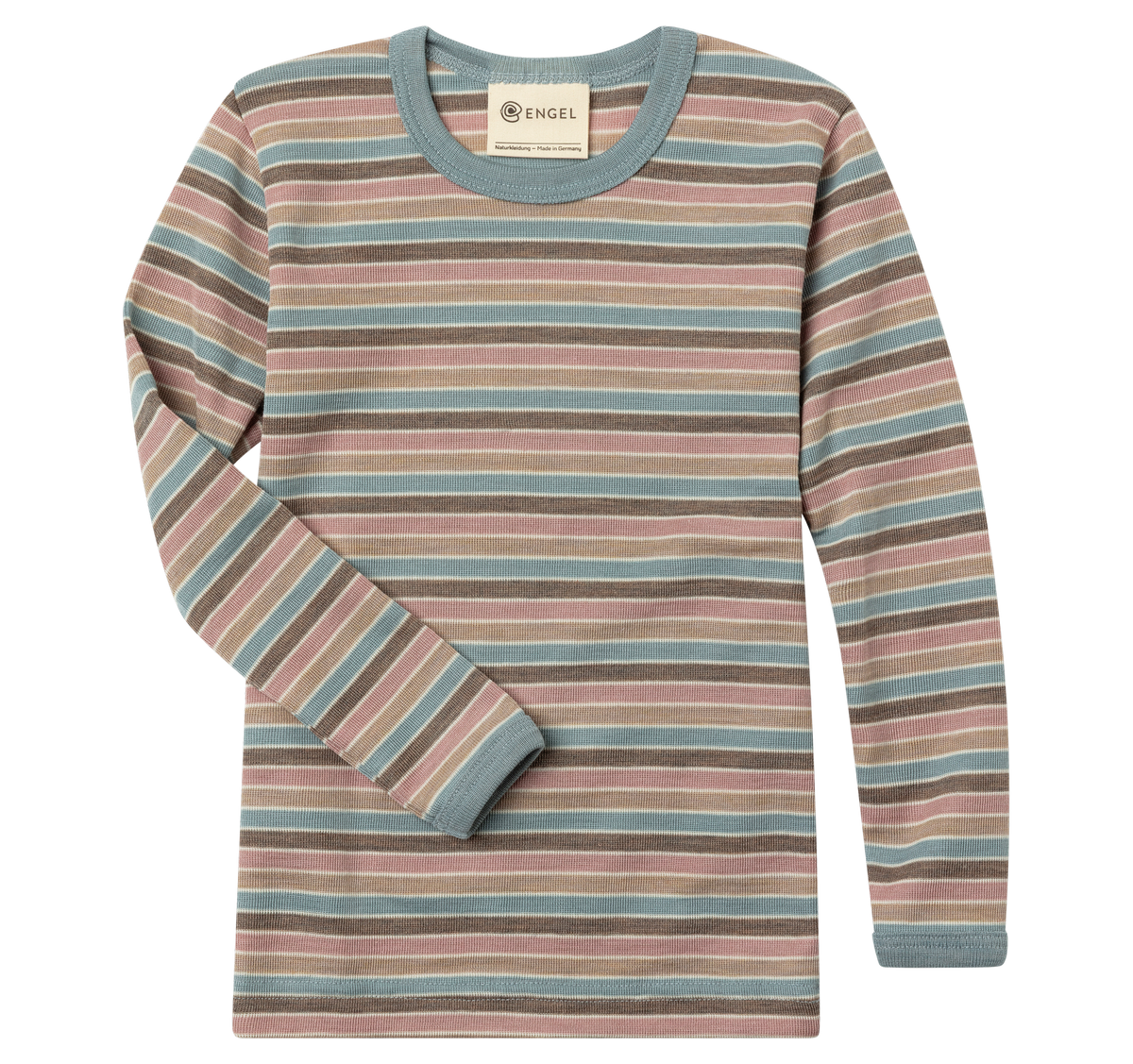Engel Natur - Wol/Zijde Kinder Shirt Lange Mouw - Pastel