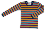 Engel Natur - Wol/Zijde Kinder Shirt Lange Mouw - Multicolour