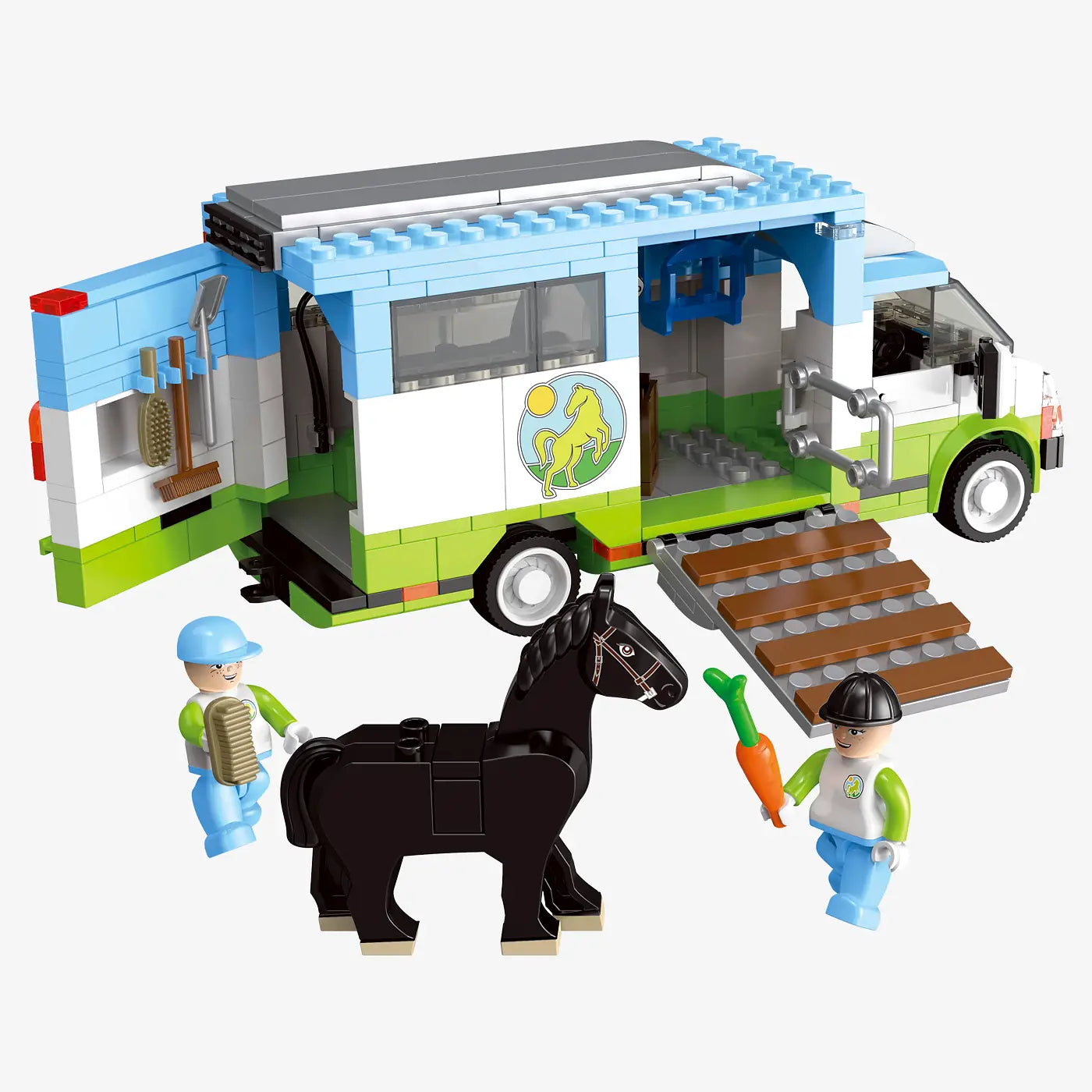 BlueBrixx - Paardentransporter (341 bouwstenen) 6+ jaar - bouwset