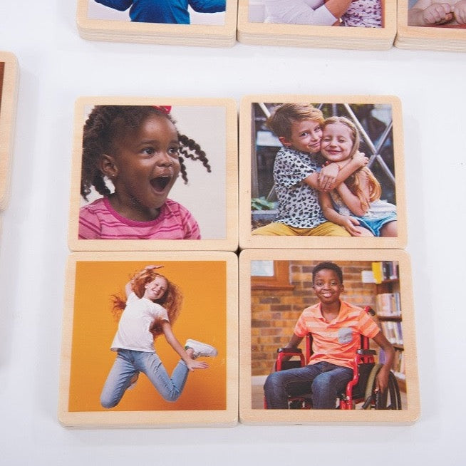 TickiT- Houten tegels - emoties