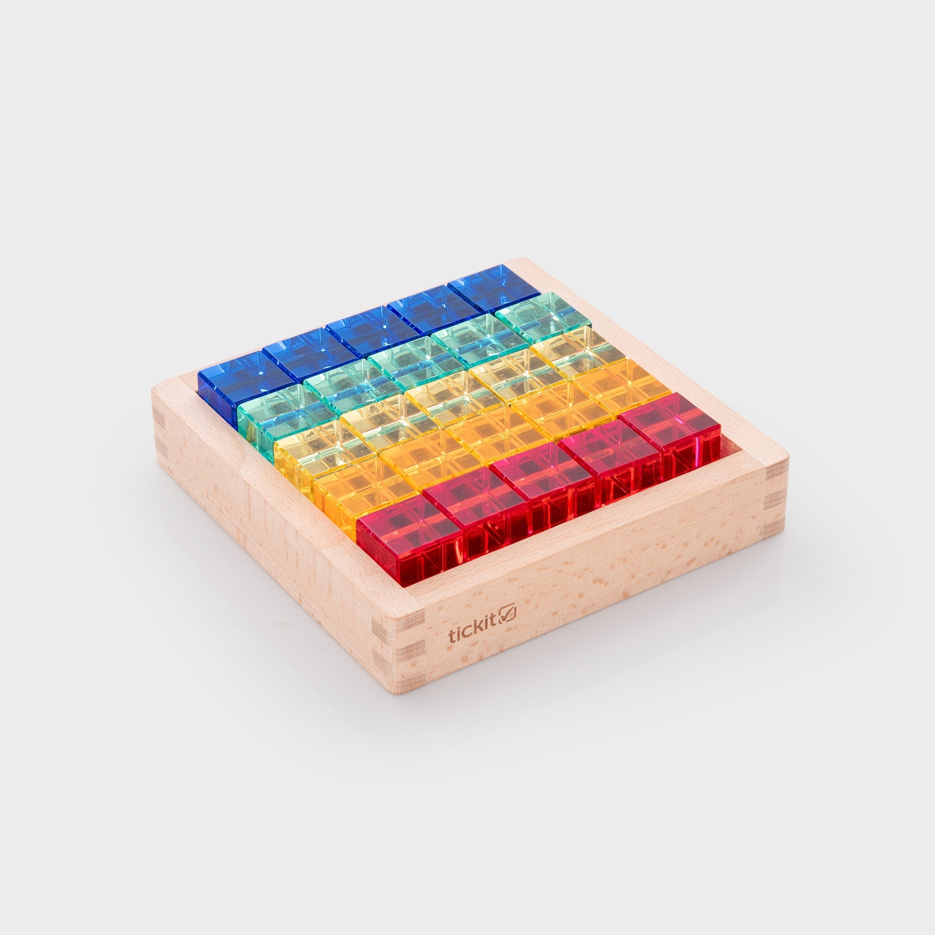 TickiT - Edelsteen Kubus Spiegelbakje (25 stuks)