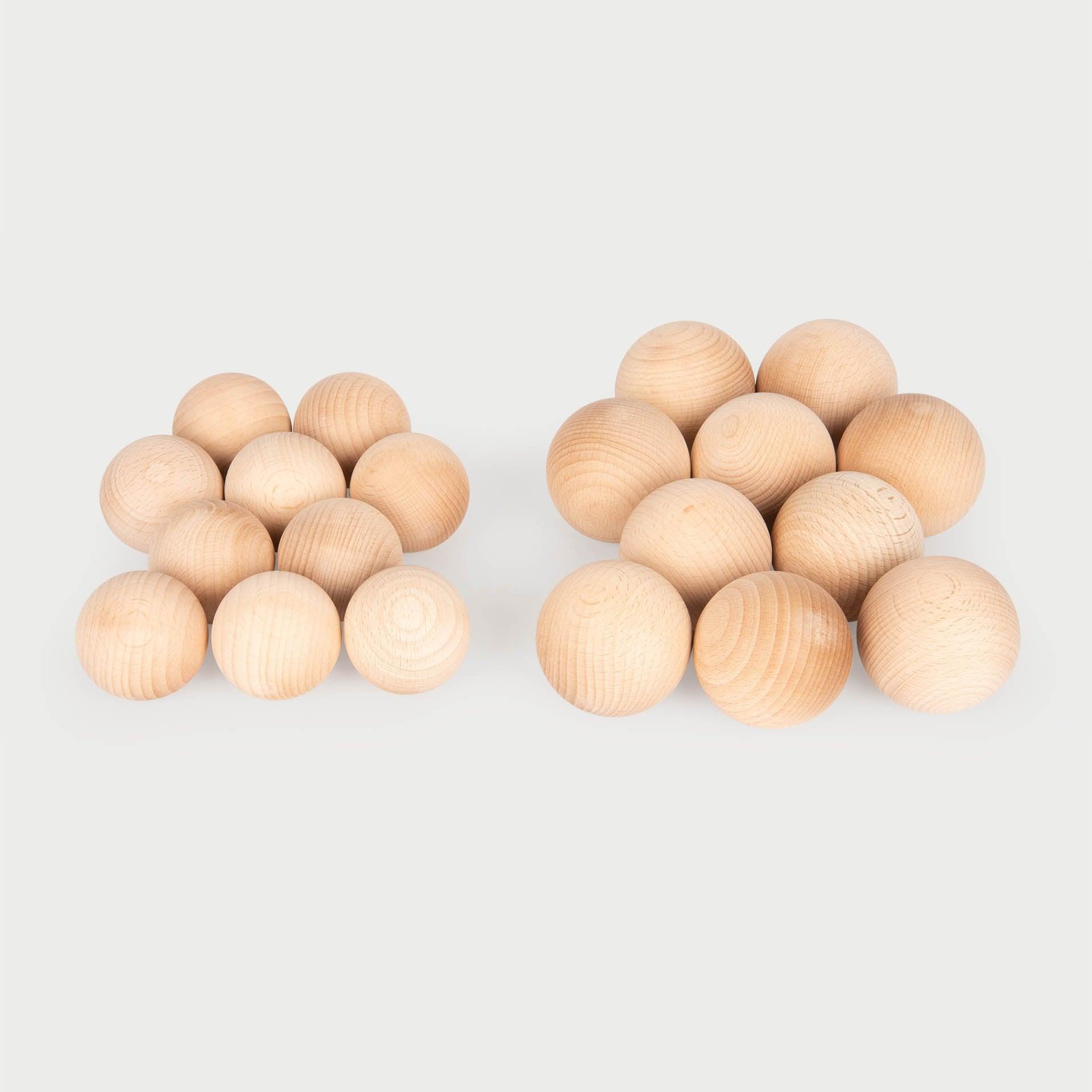 TickiT - Natuurlijke Houten Ballen