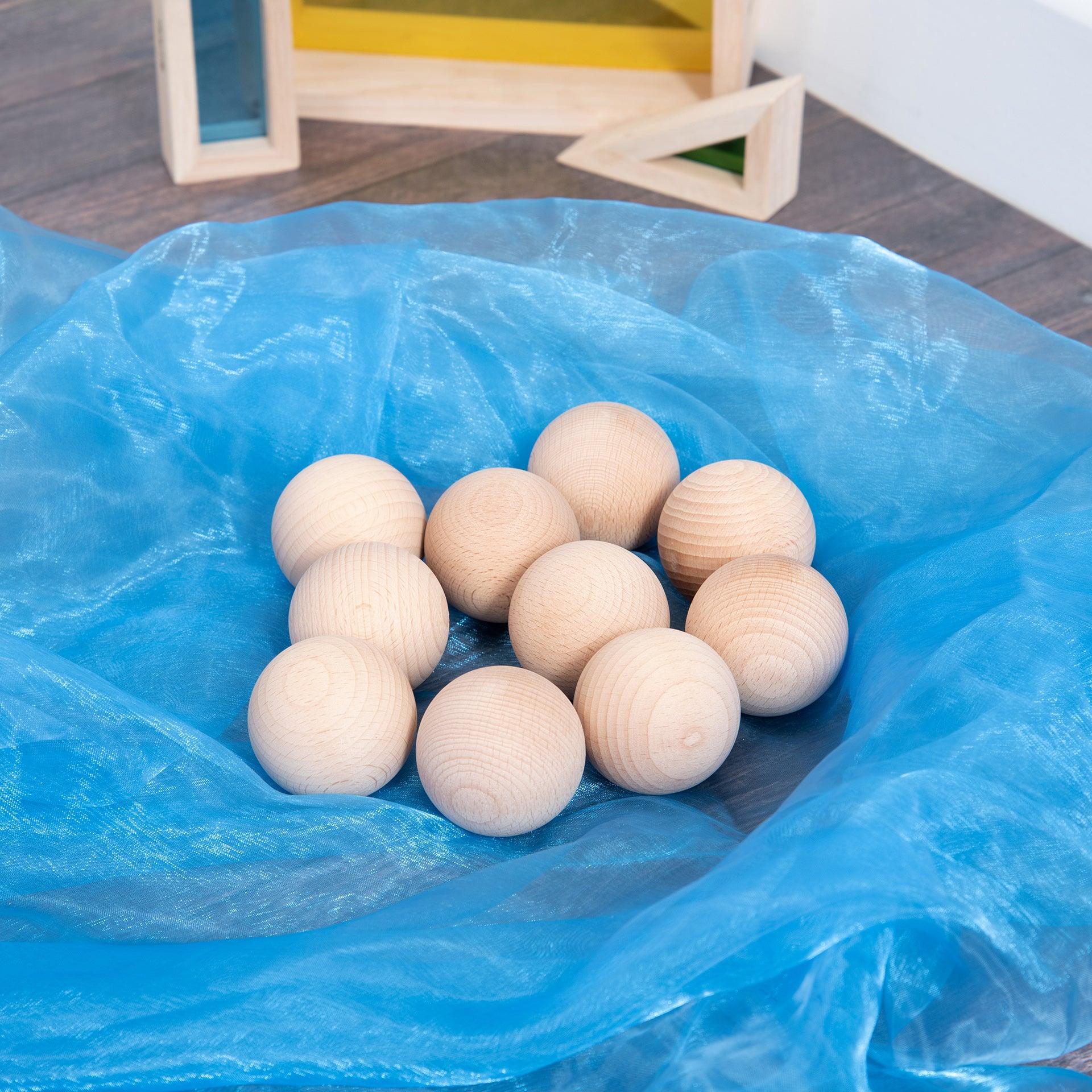 TickiT - Natuurlijke Houten Ballen