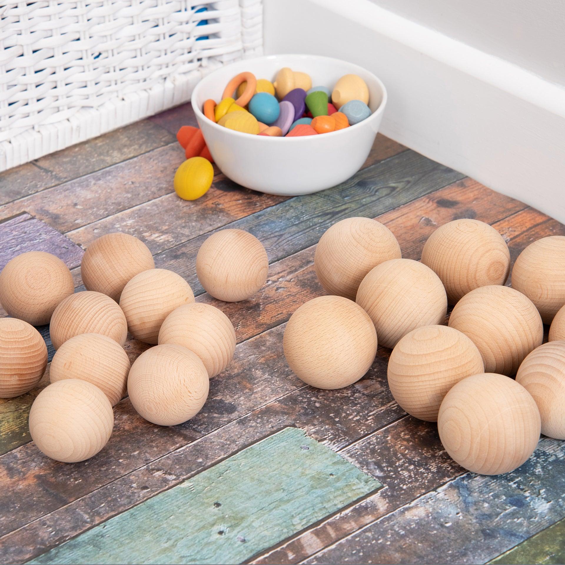 TickiT - Natuurlijke Houten Ballen