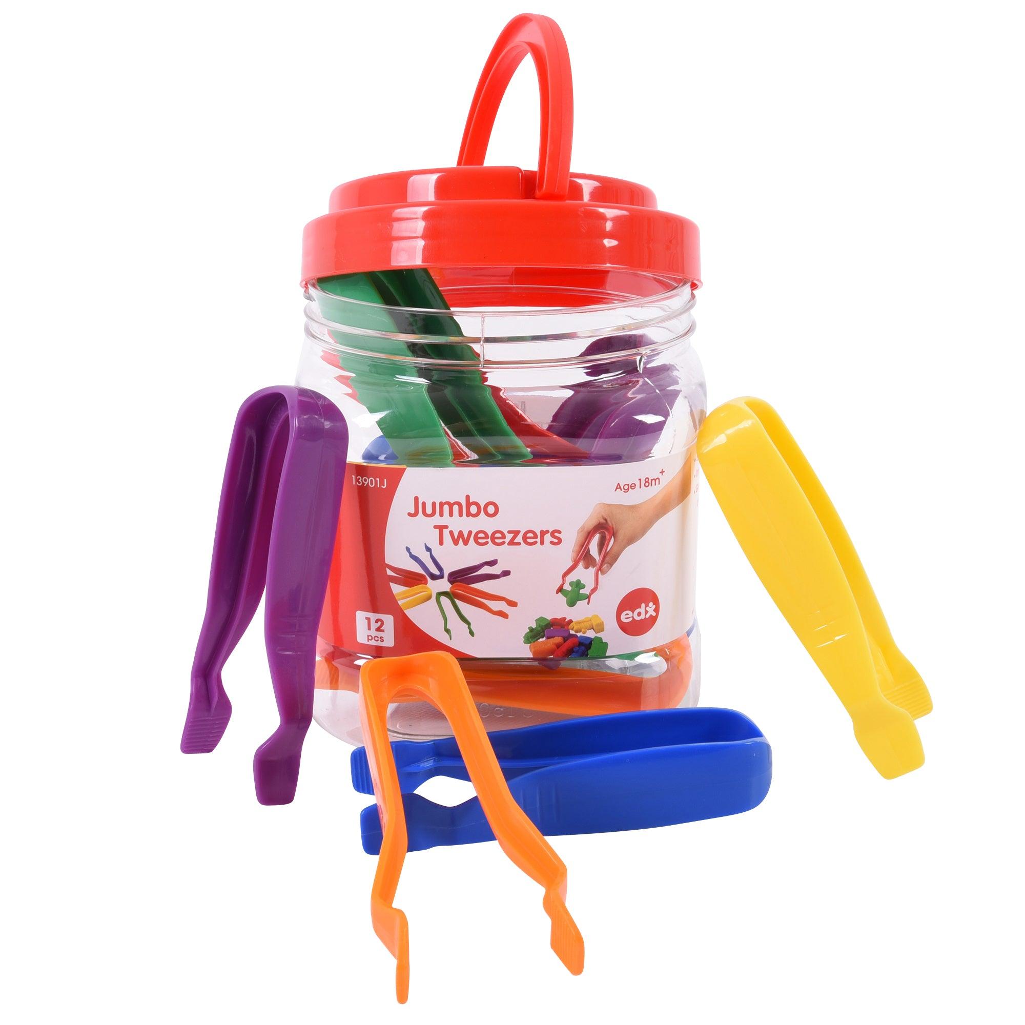 Edx Education - Jumbo Pincetten - Set van 12