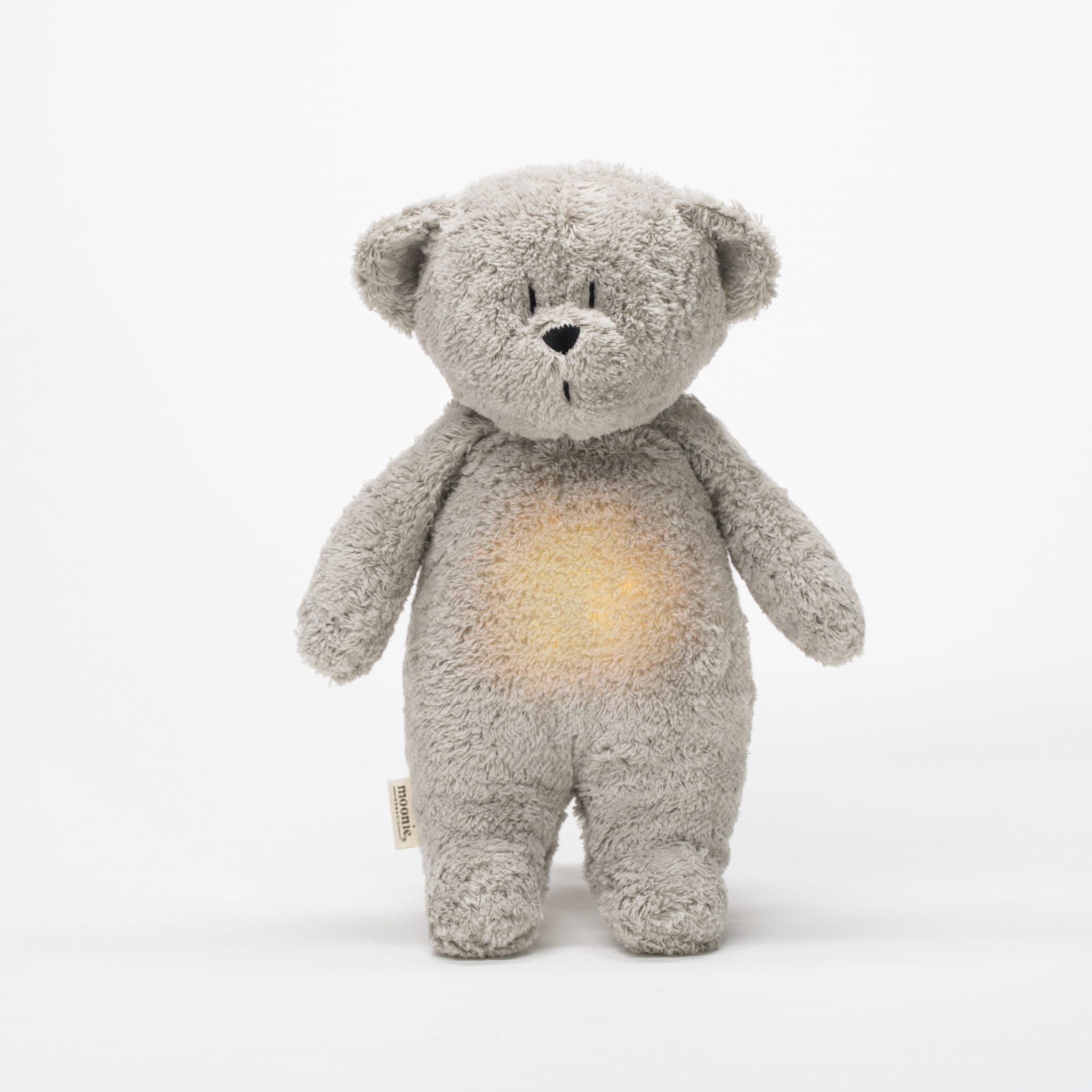 Moonie - Slaapknuffel The Humming Bear 2.0 - Grey Natur White Noise