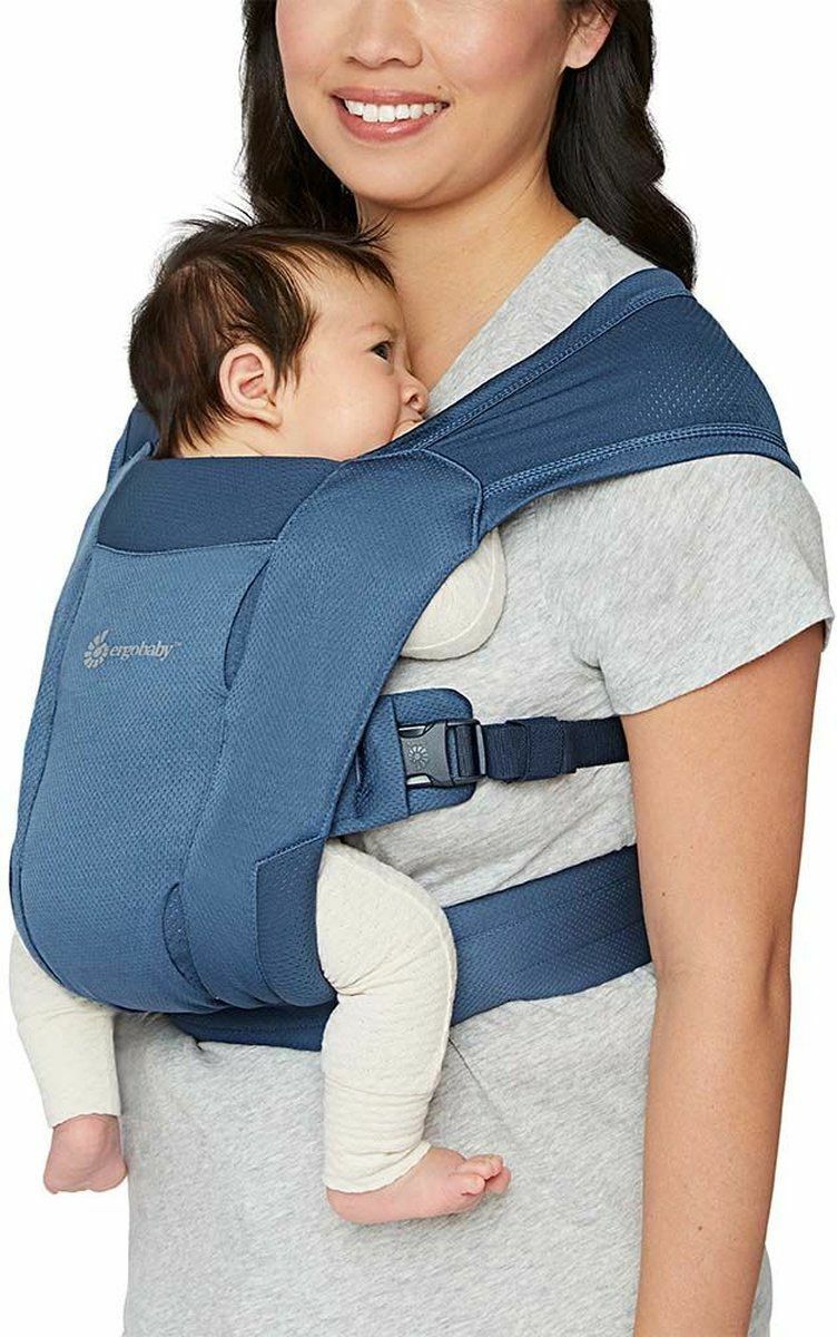 Ergobaby - Embrace Soft Air Mesh Blue ergonomische draagzak