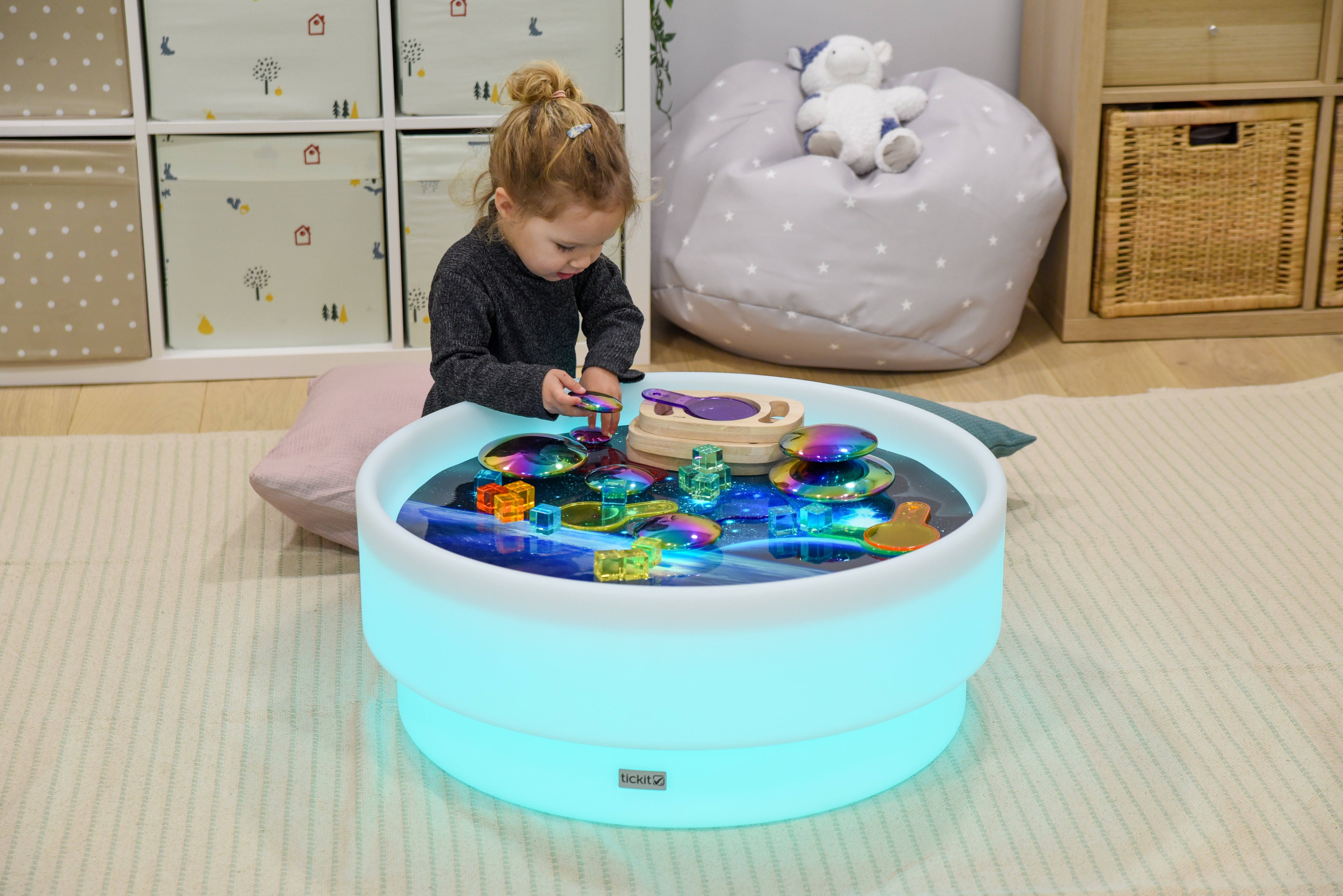 TickIT - Kleur veranderende Zand- en watertafel laag - Rond
