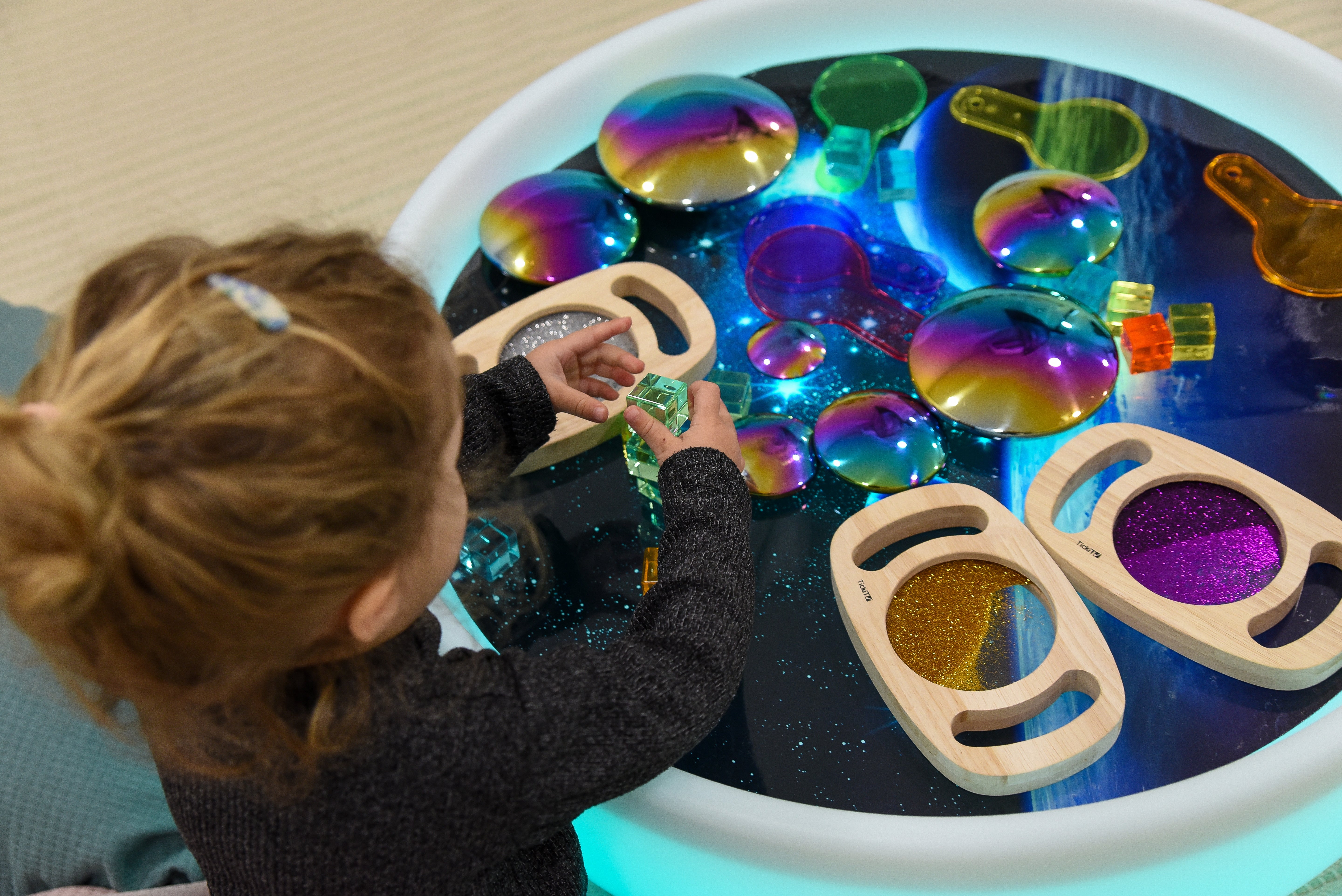 TickIT - Kleur veranderende Zand- en watertafel laag - Rond