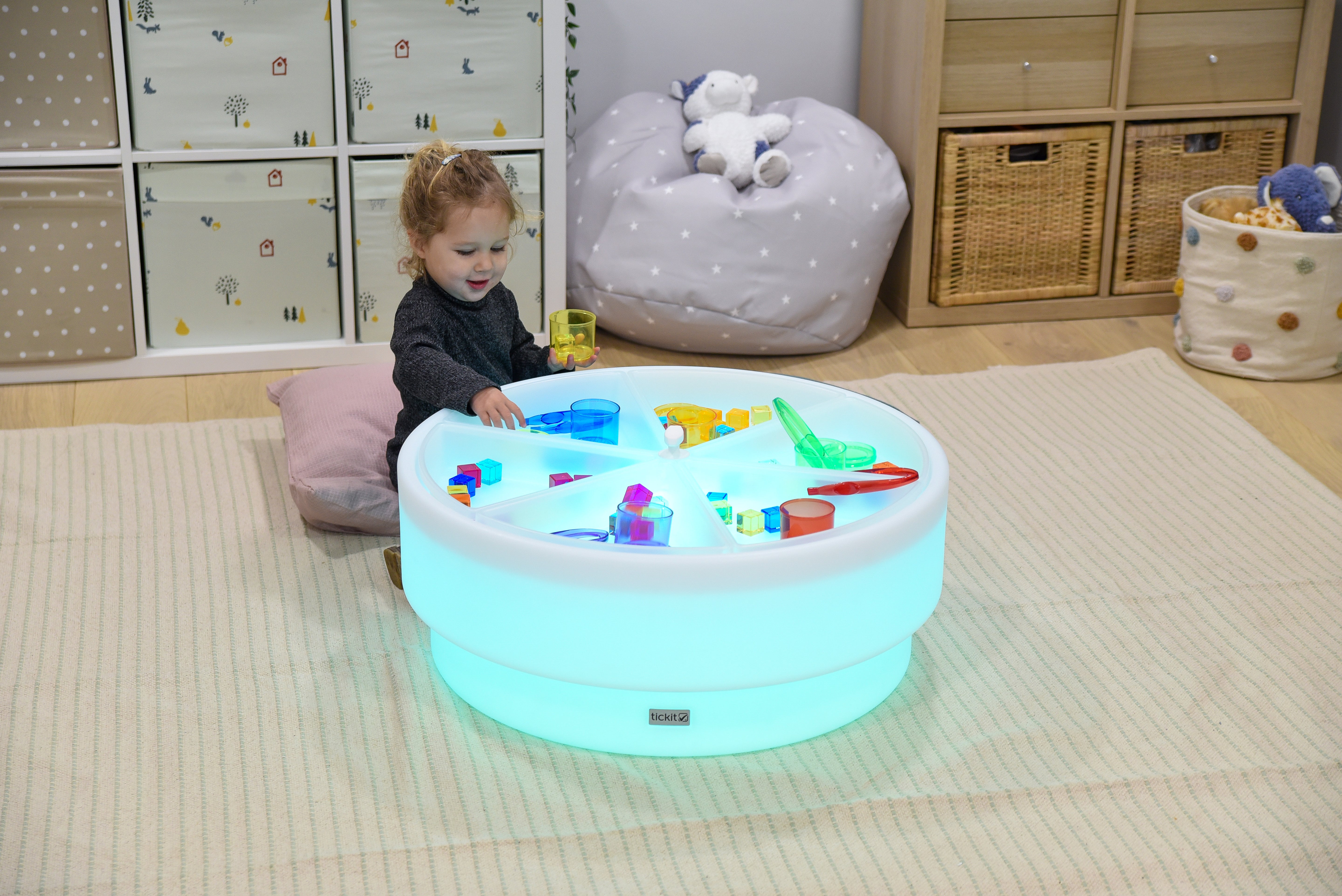 TickIT - Kleur veranderende Zand- en watertafel laag - Rond