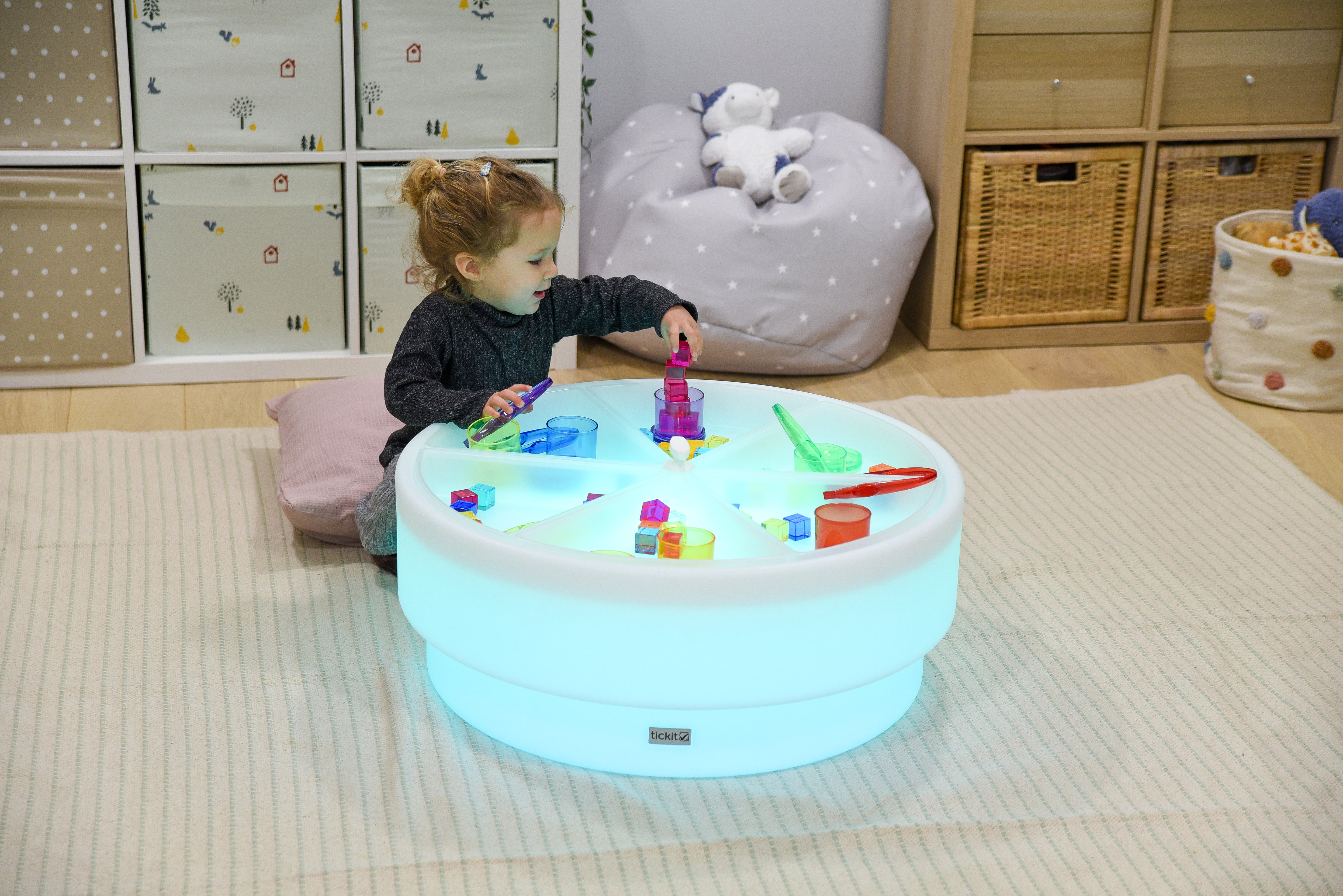TickIT - Kleur veranderende Zand- en watertafel laag - Rond