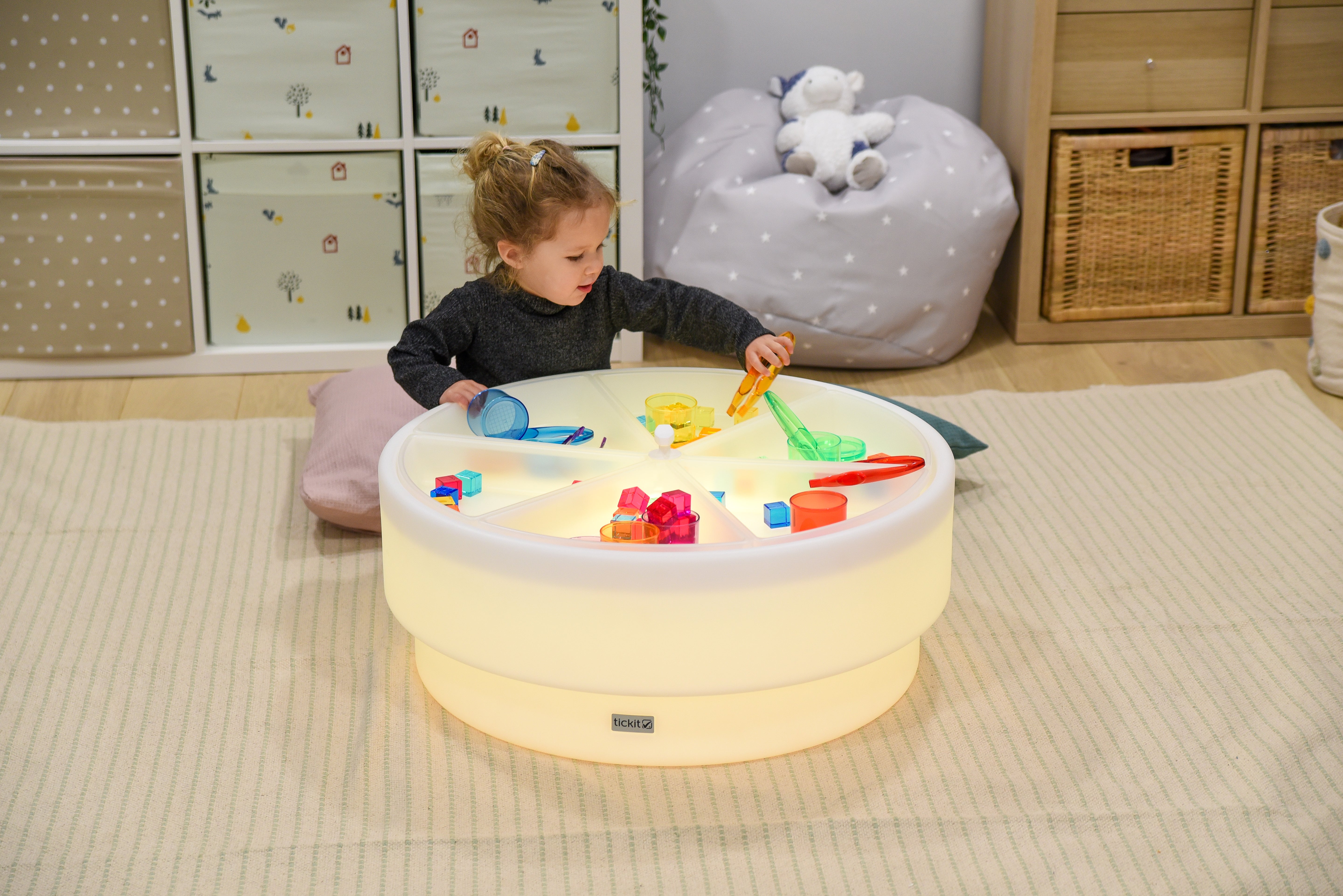 TickIT - Kleur veranderende Zand- en watertafel laag - Rond