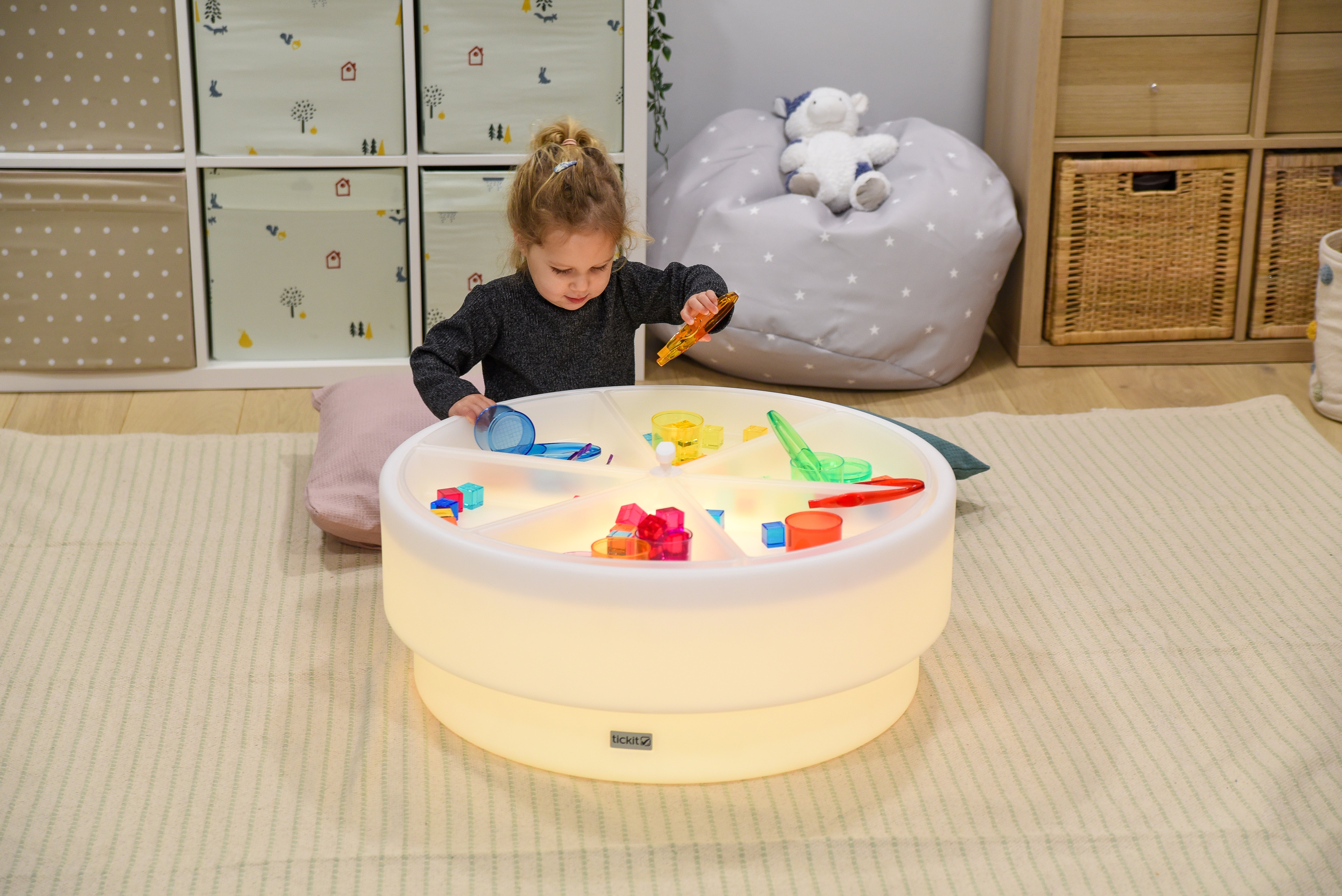 TickIT - Kleur veranderende Zand- en watertafel laag - Rond
