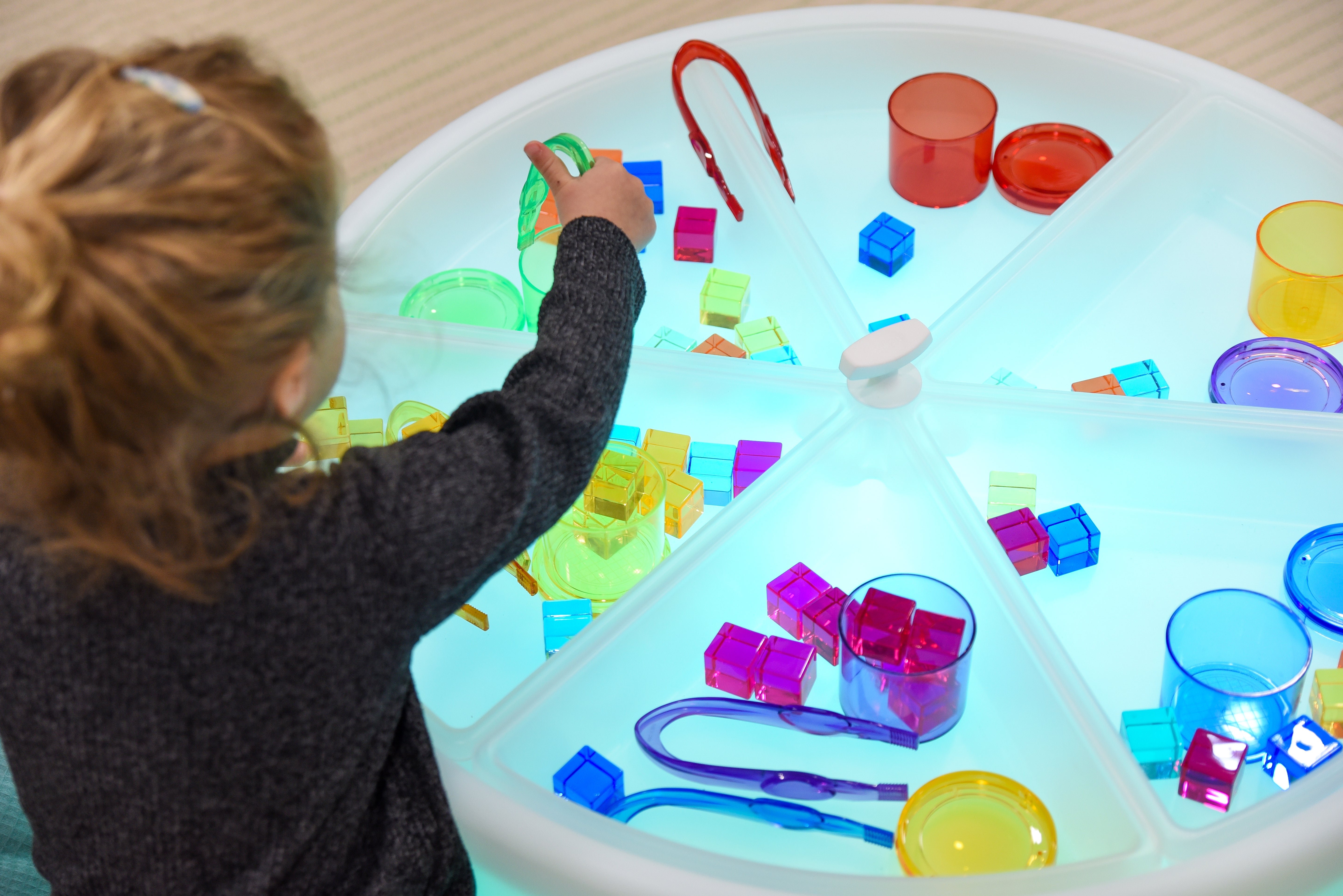 TickIT - Kleur veranderende Zand- en watertafel laag - Rond