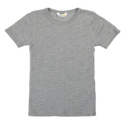 Joha - Wol T-shirt - Lichtgrijs Mélange
