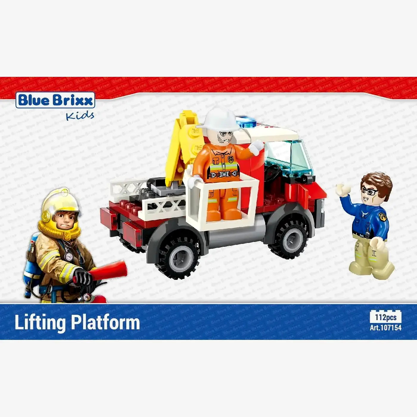 BlueBrixx - Brandweer hefplatform (112 onderdelen) 6+ jaar