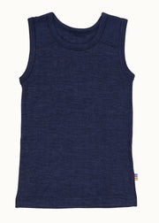 Joha - Wol/Zijde Hemd - Marineblauw