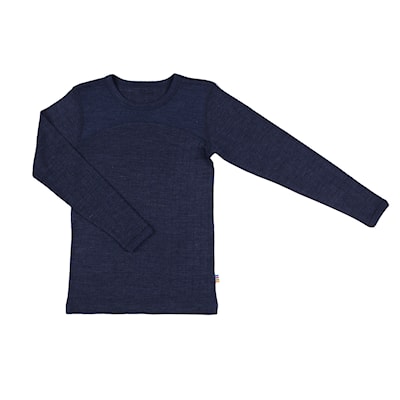 Joha - Wol/Zijde Hemd - Marineblauw