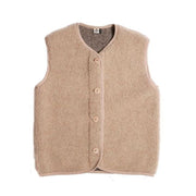 Alwero ADULT - Vest of bodywarmer Po - Sand Brown - 100% wol