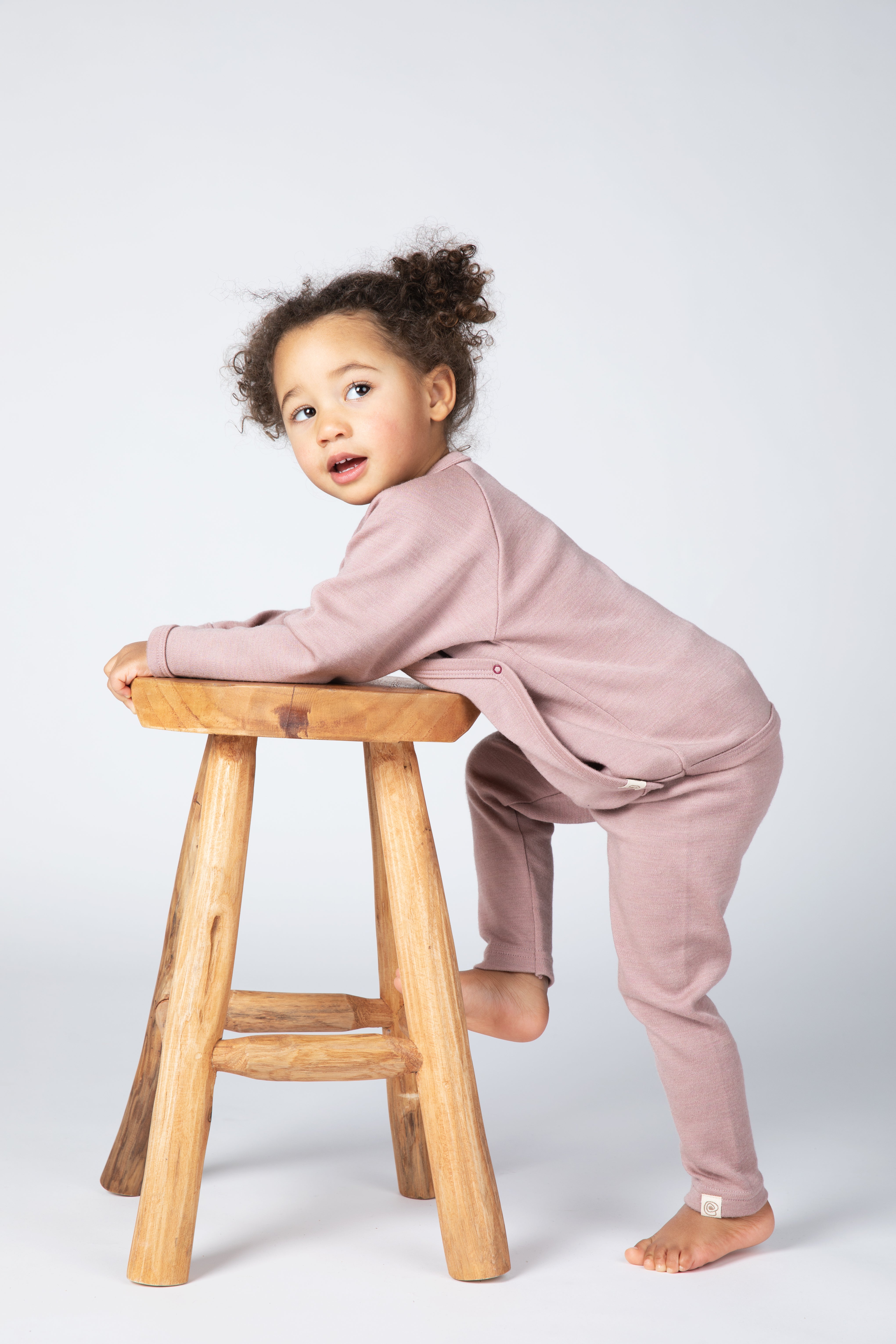 Engel Natur - Wol/Zijde Baby Legging - Oudroze