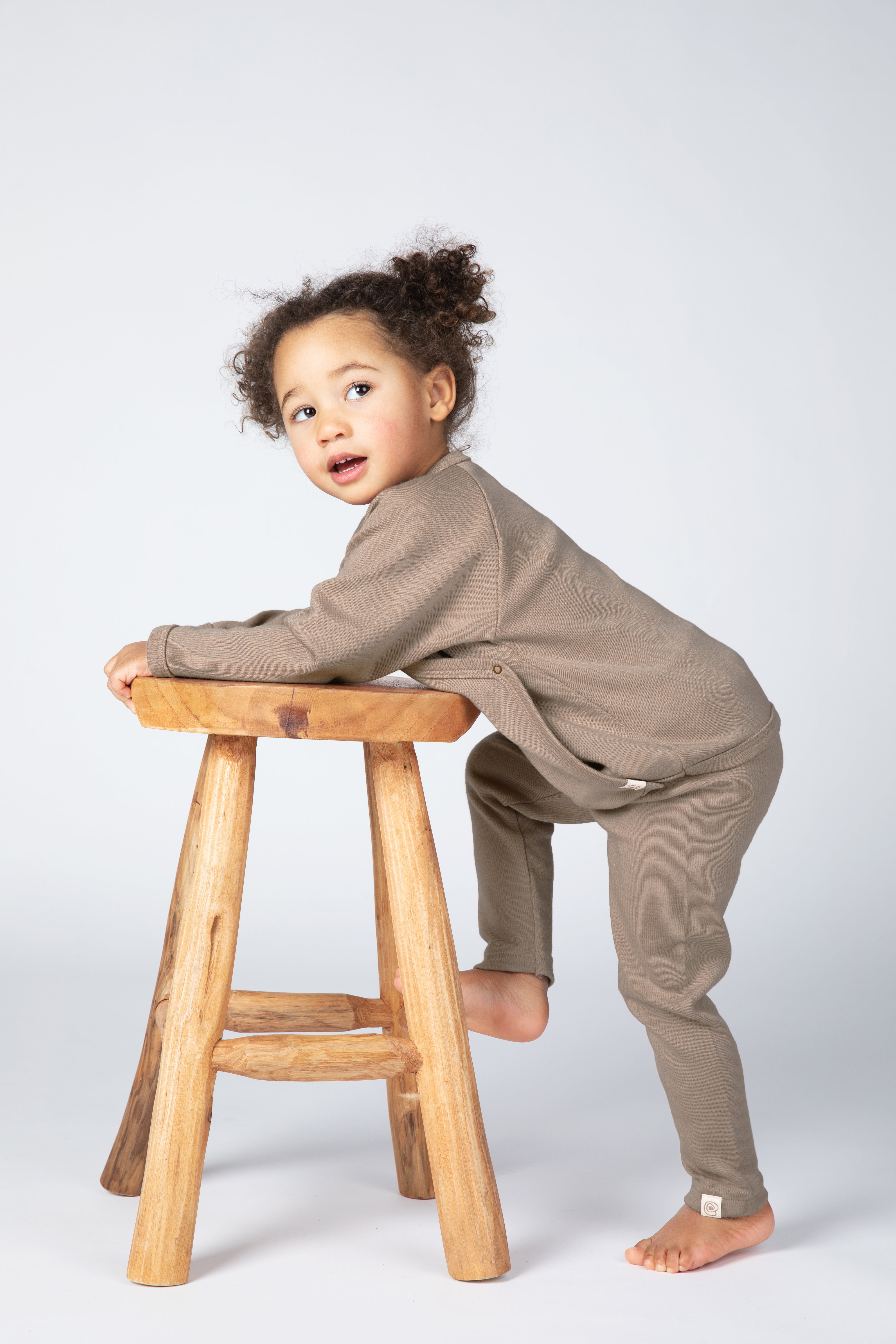 Engel Natur - Wol/Zijde Baby Legging - Zand