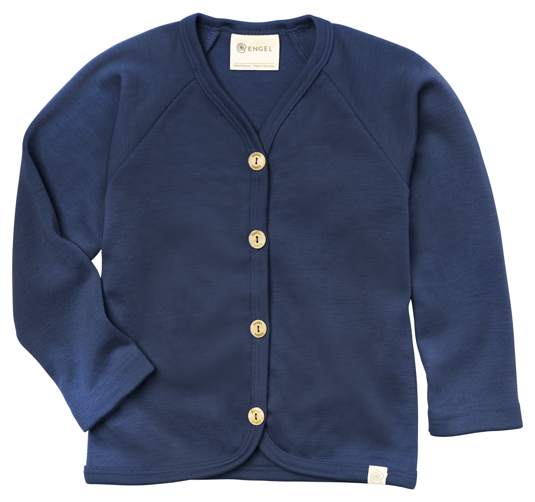 Engel Natur - Wol/Zijde Kinder Vestje - Marine