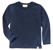 Engel Natur - Wol/Zijde Kinder Sweatshirt, Lange Mouw - Marine